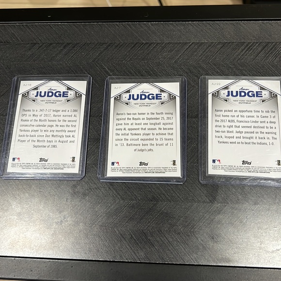 Aaron Judge - (3) Card Lot- NY Yankees - HR Record - Picture 8 of 8